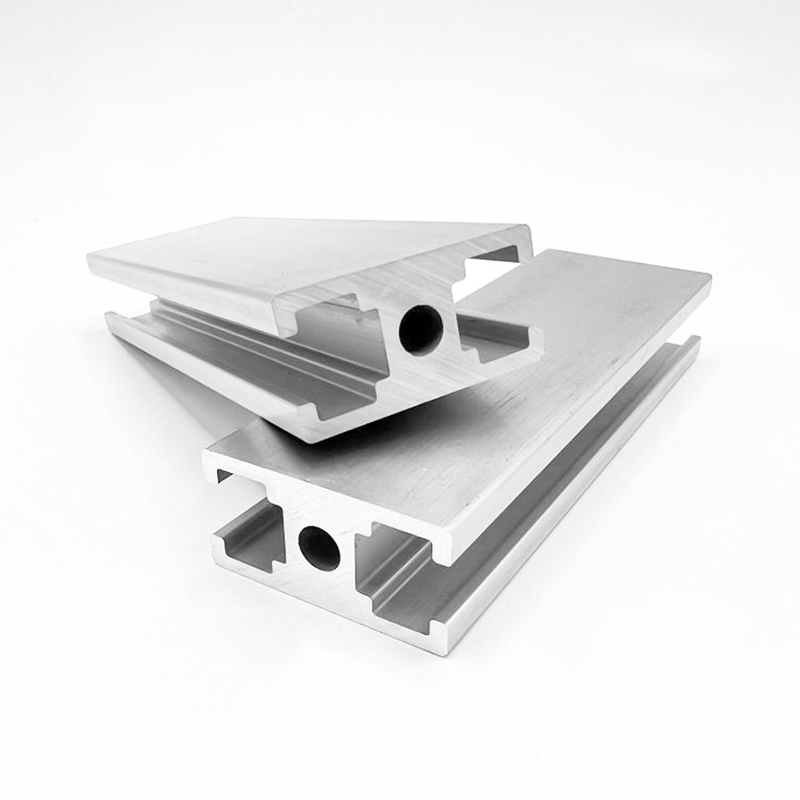 Abertura de doble cara de ranura cuadrada serie 1530 con perfil de extrusión de aluminio por oxidación anódica estándar - ranura cuadrada de 6 mm